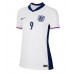 Camisa de Futebol Inglaterra Harry Kane #9 Equipamento Principal Mulheres Europeu 2024 Manga Curta